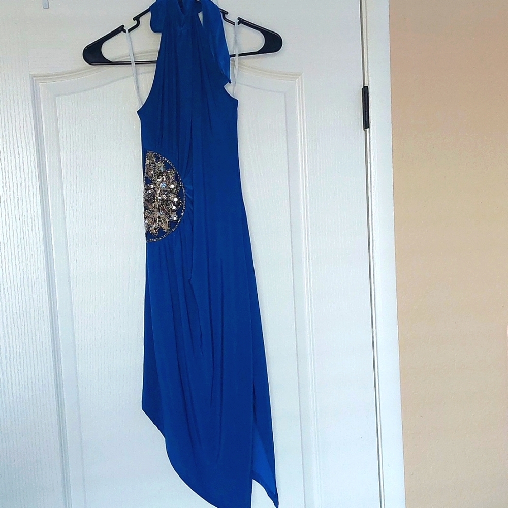 Like New Blue lightweight fitted dress